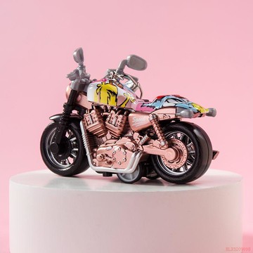 甄選好物🌈可以跑的摩托車鑰匙扣掛件創意個性男女士汽車鑰匙鏈包掛飾小玩物