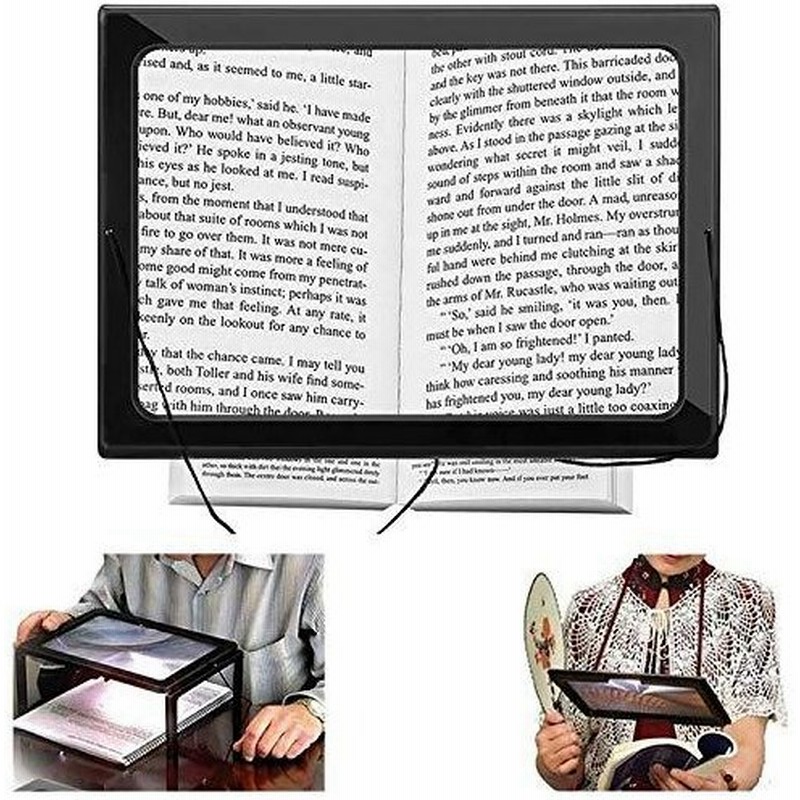 Huofu 読書用ルーペ 拡大鏡 虫眼鏡 フルページ 倍率3倍 Ledライト付き 2way ハンズフリー 3xルーペ 新聞 雑誌 地図 手芸 修理 通販 Lineポイント最大0 5 Get Lineショッピング