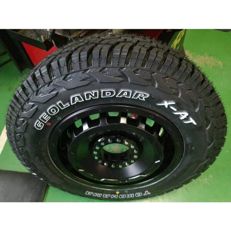 新品 最新作タイヤ SwaGGer ジムニー ヨコハマ ジオランダー G015 A/T 185/85R16 タイヤホイールセット 16インチ ホワイトレター