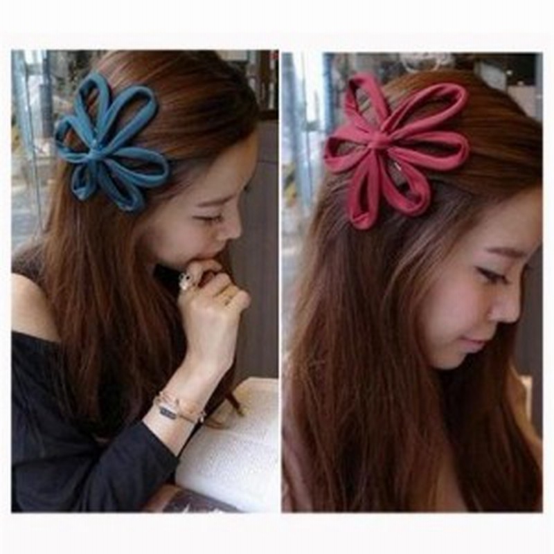 激安 500円 花リボン バレッタ ワンポイント可愛い ヘアアクセサリー ヘッドアクセ 結婚式 イベント パーティ 通販 Lineポイント最大1 0 Get Lineショッピング