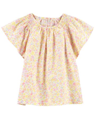 Toddler Floral Poplin Top