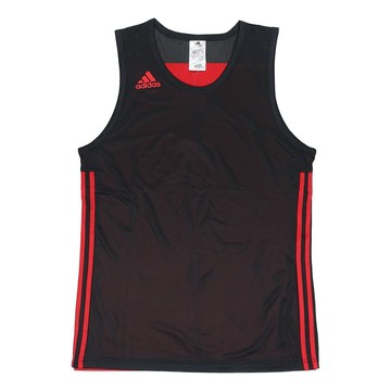 adidas Basketball Training Casual Breathable Knitted Vest Men Black/Red