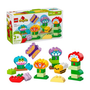 LEGO 樂高得寶系列 創意花園和花朵積木10444 激發創意想像  1盒