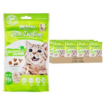 Hulu Cat 卡滋化毛潔牙餅  鮭魚  60g  12包