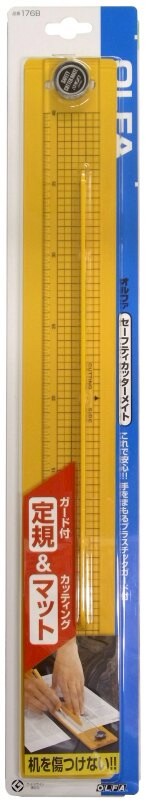 【文具通】OLFA 切割尺 + 裁墊 組合176B セーフティカッターメイト E2020376【APP滿額下單10%點數(單一帳號最高5000點)】1/31止