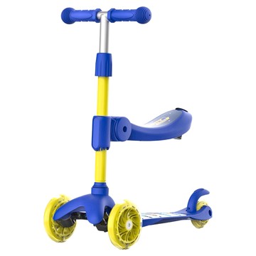 SPIN MASTER 汪汪隊立大功 兒童騎滑二合一重力轉向三輪滑板車  85 x 40 x 20cm  阿奇 藍色  1個