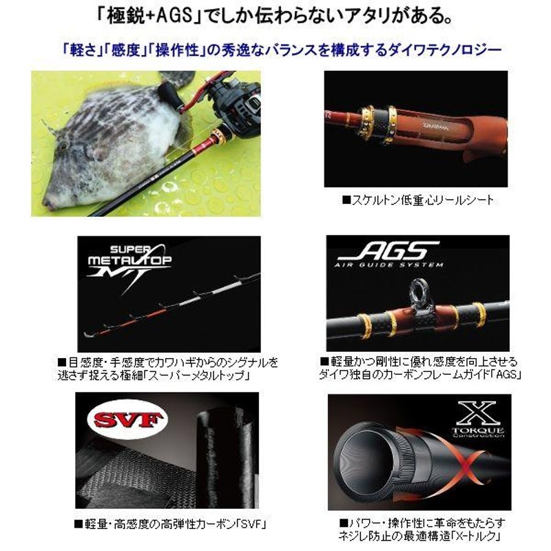 廃番 H29.1 ダイワ ロッド 極鋭カワハギ AGS MH-175F 船竿 @200 