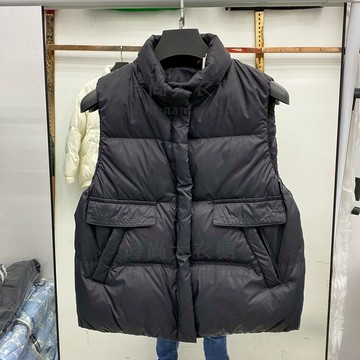 羽絨背心外套女馬甲韓版寬鬆小個子短版顯瘦立領坎肩外套【時尚大衣櫥】