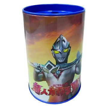 收納王妃 超人力霸王 雅克 筆筒存錢筒  深藍色  2個