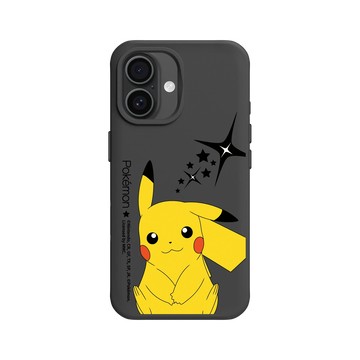iPhone 16 SolidX 黑 - 寶可夢 Pokemon - 微笑皮卡丘