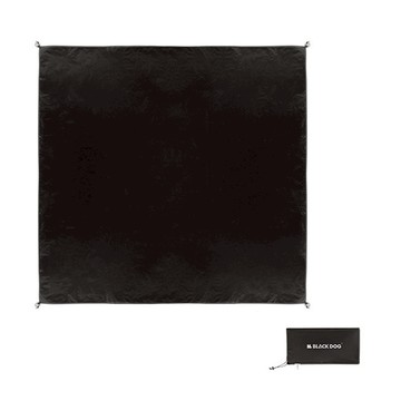 BLACK DOG 黑狗 速搭自動帳2.0地布 PVC材質  240 x 240cm  黑色