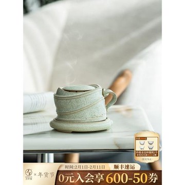 萬仟堂高端香薰爐茶香爐室內創意擺件茶道香爐家用陶瓷點香器春竹