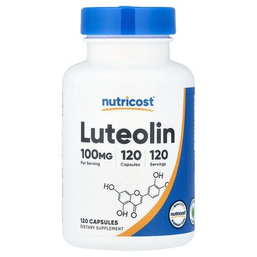 Nutricost, 木犀草素，100 毫克，120 粒膠囊
