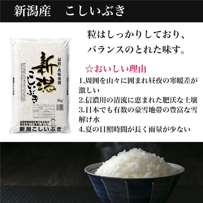 新潟産こしいぶき　5kg　（令和5年産） 田中米穀 送料無料 [新米 令和5年 お米]