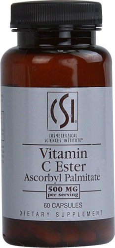 CSI Vitamin C Ester Ascorbyl Palmitate 500 mg per servng - 60 Capsules