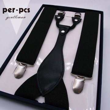 per-pcs 嚴選休閒品味吊帶_斜紋黑(HB-0078)