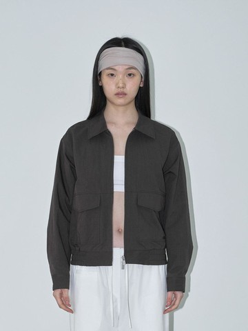 Marlene Blouson Blazer (Dark Grey)