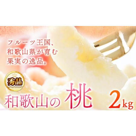 ふるさと納税 桃 もも 秀品和歌山の桃約2kg 紀の川市厳選館《2024年6月下旬-8月上頃より順次出荷》 和歌山県 紀の川市 和歌山県紀の川市