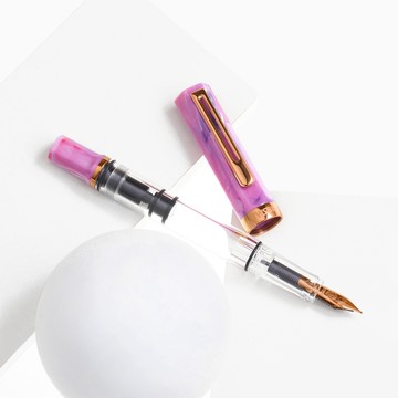 TWSBI 《ECO 系列鋼筆》紫螢石 & 古銅 Fluorite Purple with Bronze