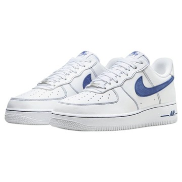 NIKE 耐吉 男款 AIR FORCE 1 07 LV8 運動鞋 HM2037-100  28cm  白色 + 藍色