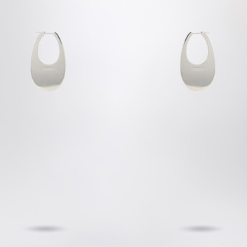 Large silver Swipe earrings