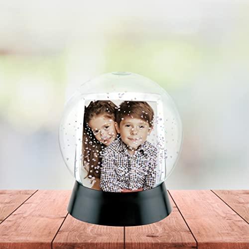 Inc Photo Snow Globe with Black Base