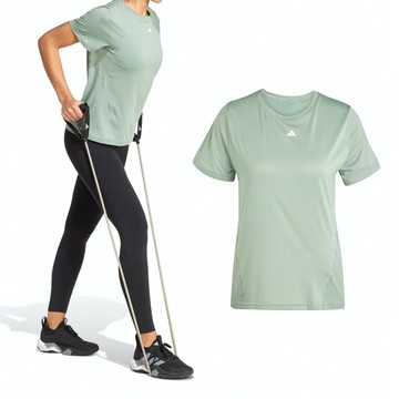 Adidas WTR D4T T 女款 綠色 吸濕 排汗 訓練 慢跑 運動 休閒 短袖 JC9821