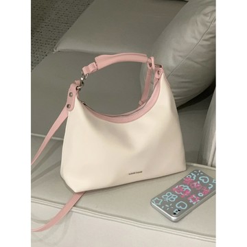 免運🔮大容量托特包包新款高級感小衆設計粉色通勤手提單肩斜挎包女韓系大容量通勤包 托特包 側背包 a4包包 斜背包 女生