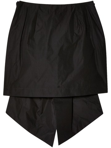 Simone Rocha - bow-detail mini skirt - women - Polyester - 12 - Black