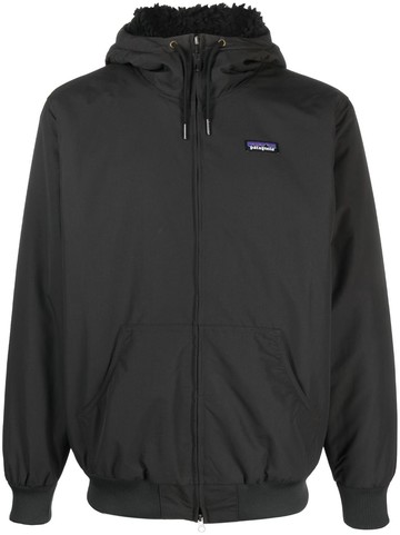 Patagonia - Isthumus logo-patch hoodie - men - Recycled Nylon/Recycled Polyester/Recycled Polyester - M - Black