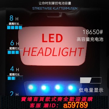 【全網低價 可打統編】微笑鯊大泛光電工頭燈戶外安全帽工作燈頭戴式超亮充電帶紅光礦燈