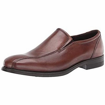 ［新品］ECCO Men's Queenstown Bike Toe Slip On Loafer, Amber, 5-5.5