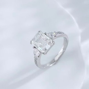 鉅曜 鉑金PT950 IGI 2克拉 聖誕鑽光雷迪恩切割鑽戒 D/VS+ 培育鑽石 鑽石戒指