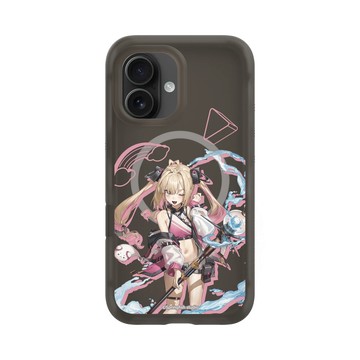 iPhone 16 AirX 本質黑 - 瑟拉斯蒂歐 - 白白虹 - 戰術泳裝白比手機殼殼