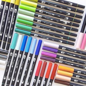 蜻蜓文具 Tombow Dual Brush Pen ABT 彩色毛筆水彩筆手帳筆