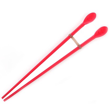 矽膠料理長筷/油炸筷  紅色  1雙