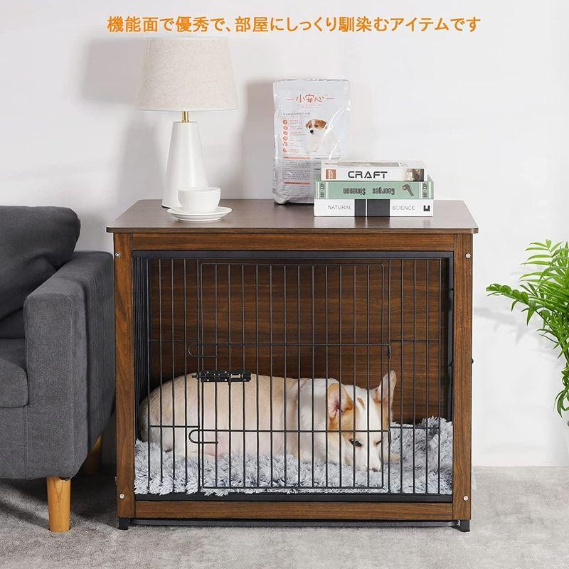 小型犬用ケージ 屋根付き 木製犬小屋 大きい おしゃれ ウッディ 