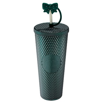 星巴克24OZBling綠緞帶TOGO冷水杯