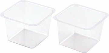 [基本量] 千芙酥單入【底部3種高度】/透明PET / 3000個