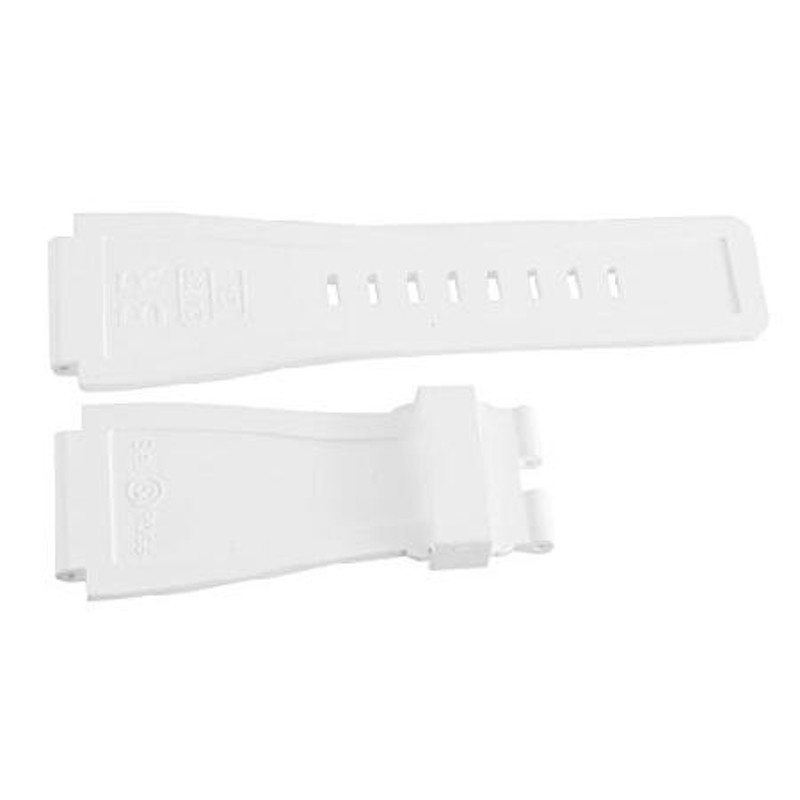Original Bell ＆ Ross 24mm x 24mm White Rubber Replacement Strap