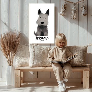 裝飾畫-小狗| 嬰兒房掛畫| 彌月禮| 兒童房佈置| 海報| 生日禮物