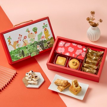 [指定區間出貨]【喜憨兒公益】蒔．韻-春節禮盒∣牛軋糖  千層酥｜春節送禮