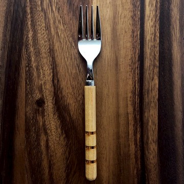 ASIAN 木把湯叉(大/三款可選) 湯匙-三本線