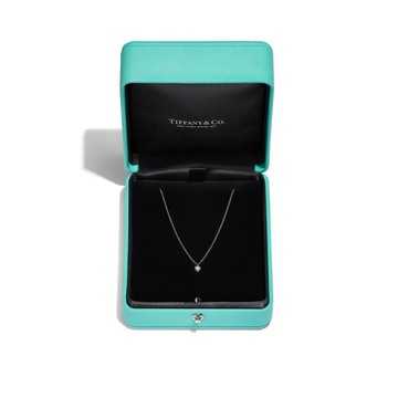 Tiffany&Co 單鑽項鍊 鑽石 鏈墜 G032728