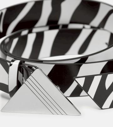 The Attico Animal-printed leather belt