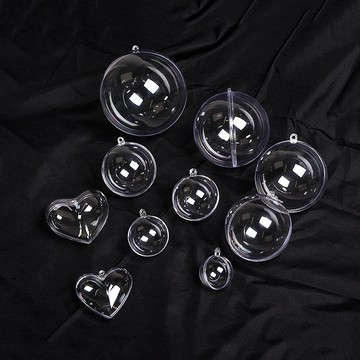 手作材料💖 diy永生花球車掛鑰匙扣 亞克力透明塑料球手作空心空心圓球