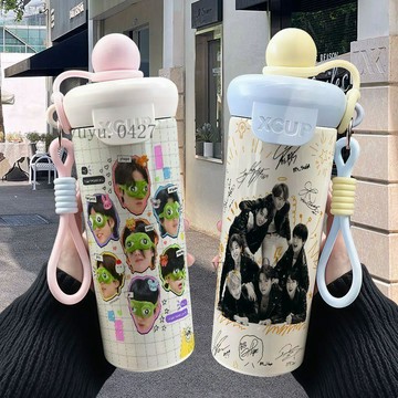 💜隨行應援✨ BTS 防彈少年團 不鏽鋼保溫杯 BT21 卡通便攜水杯 高顏值 ins 咖啡杯 演唱會周邊 學生禮物