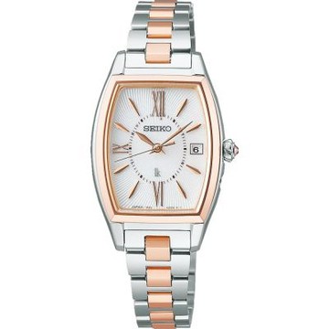 SEIKO 精工 LUKIA 花卉系列太陽能電波女錶  (SSVW230J/1B32-0BJ0KS)