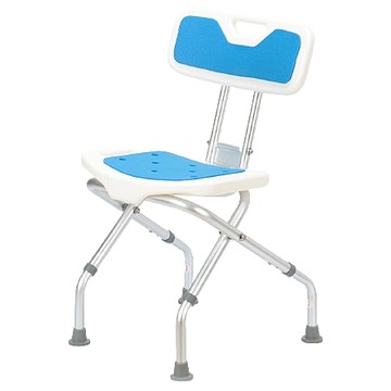 橙逸 寬面多段高調鋁合金防滑衛浴輔助椅 乾爽易潔大承重型 A015  1個  白色