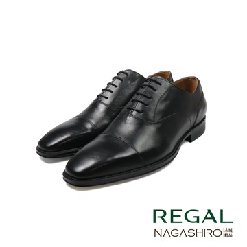【REGAL 職人匠心】商務經典橫飾牛津鞋．精準支撐系列 (UC53-BL)